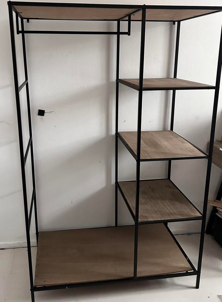 Vakkenkast/kledingrek, Gebruikt, Met plank(en), 50 tot 100 cm, Modern
