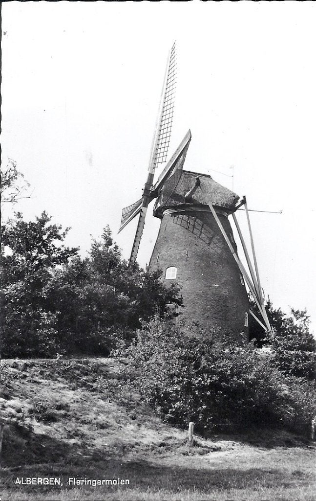 Albergen Fleringermolen jaren 1960, Verzenden, 1960 tot 1980, Ongelopen, Overijssel