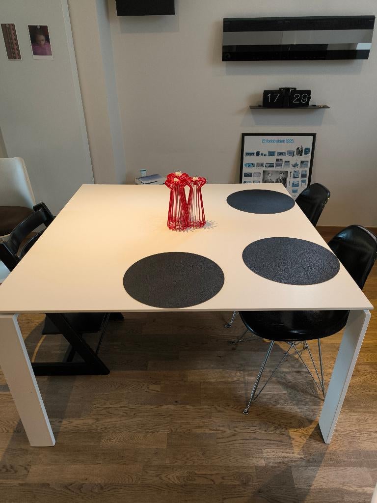 Design tafel Kartell Four Square Wit, Ophalen, Modern design, Gebruikt, Vierkant