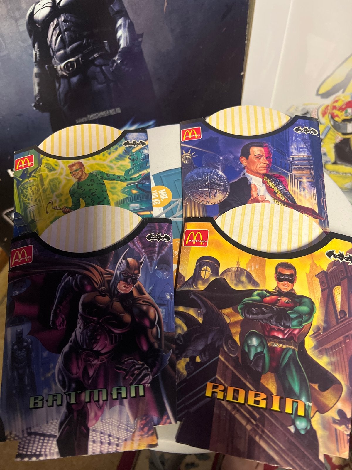McDonald's Batman & Robin Frietbakjes - Amerikaanse Uitvoeri, Verzamelen, Ophalen of Verzenden, Gebruikt