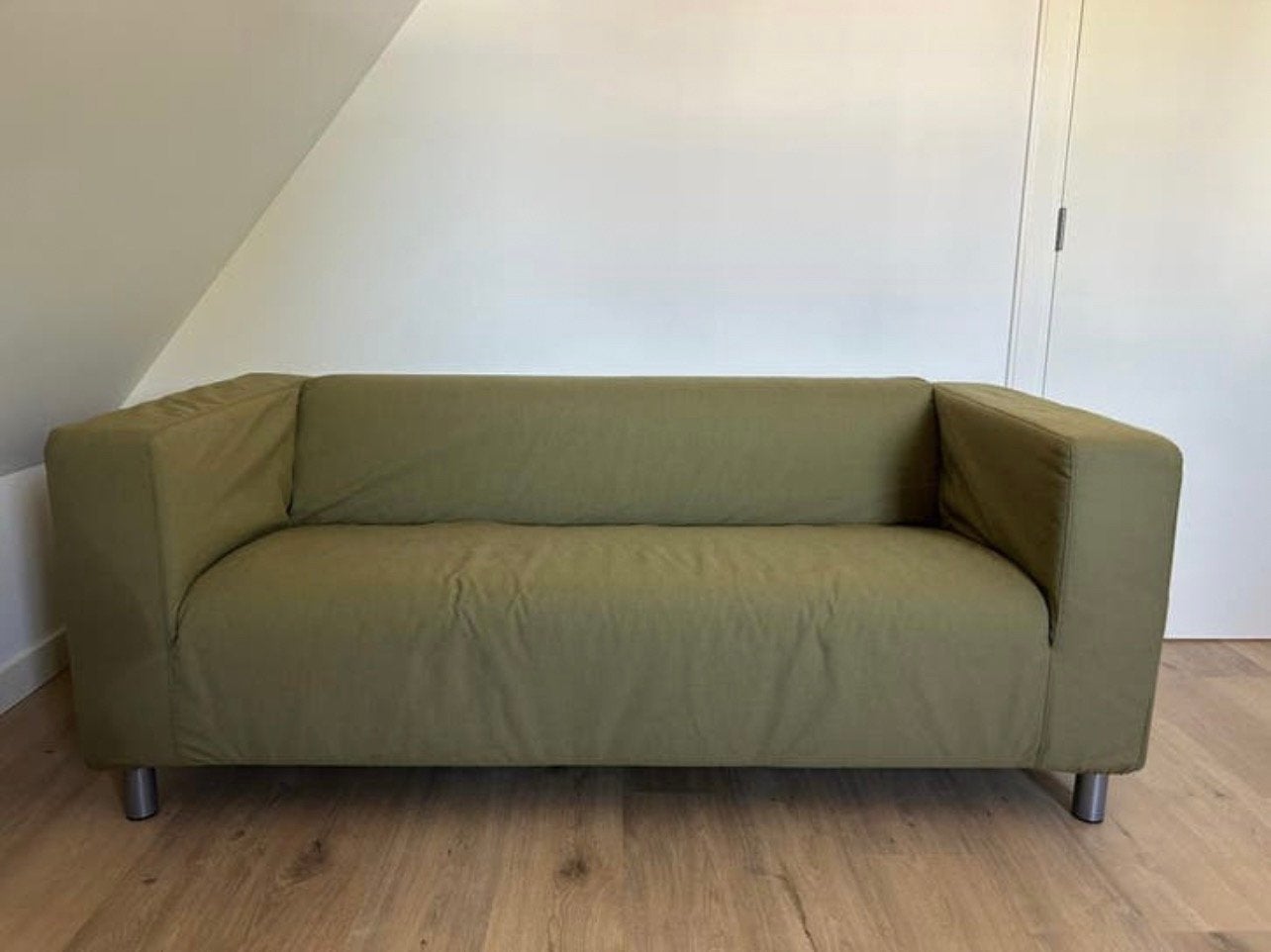 GRATIS - IKEA Klippan 2-zits bank + afrits- en wasbare hoes, Ophalen, 150 tot 200 cm, Tweepersoons, 75 tot 100 cm