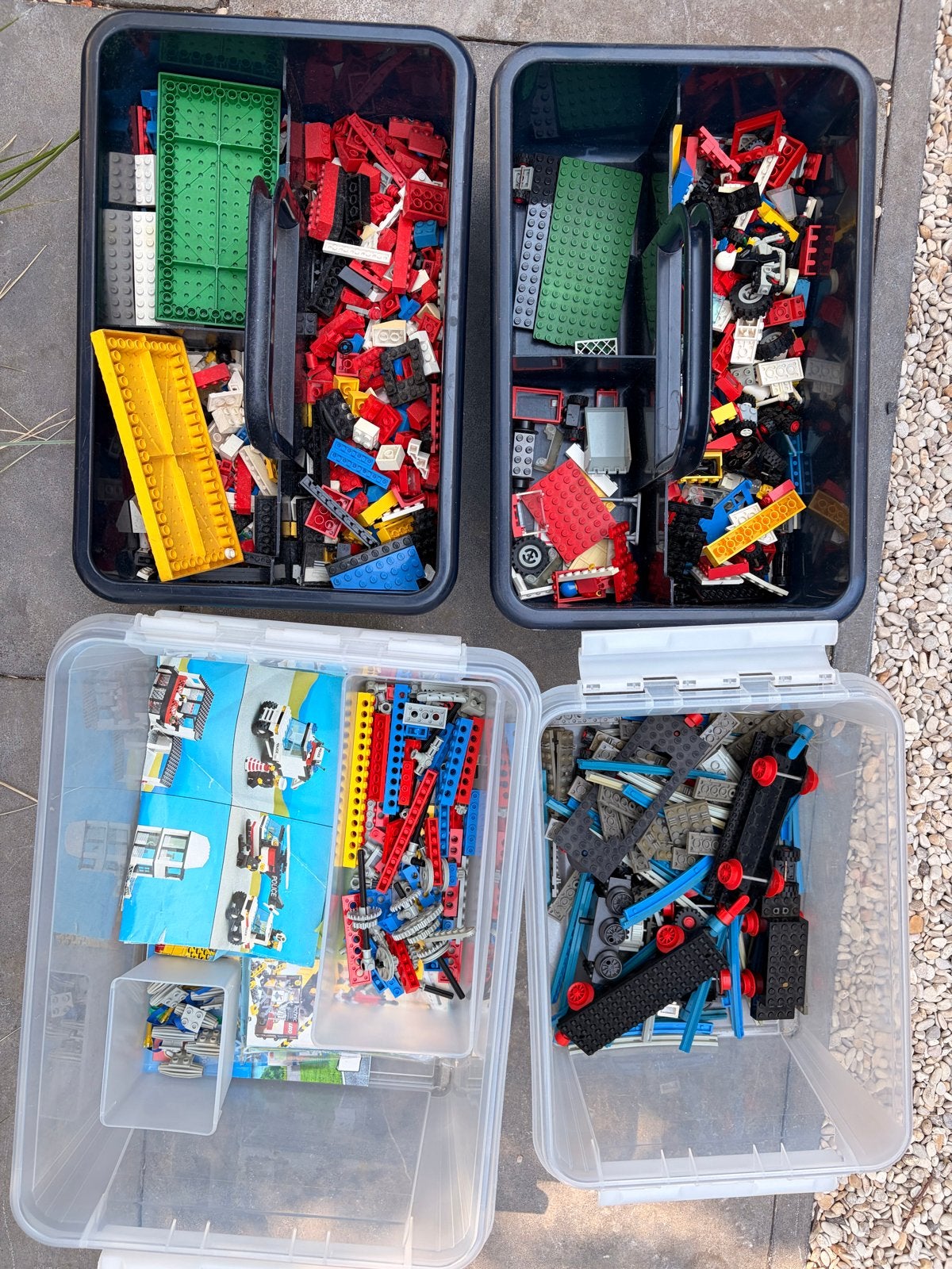 Partij oude Lego: klassiek, Technic en trein onderdele, Ophalen, Gebruikt, Overige merken