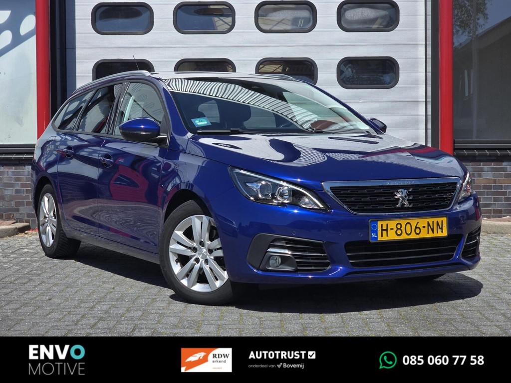 Peugeot 308 SW 1.2 PureTech Blue Lease Exec. Navi/Pano/Clima, Voorwielaandrijving, Stof, Gebruikt, Met garantie (alle)