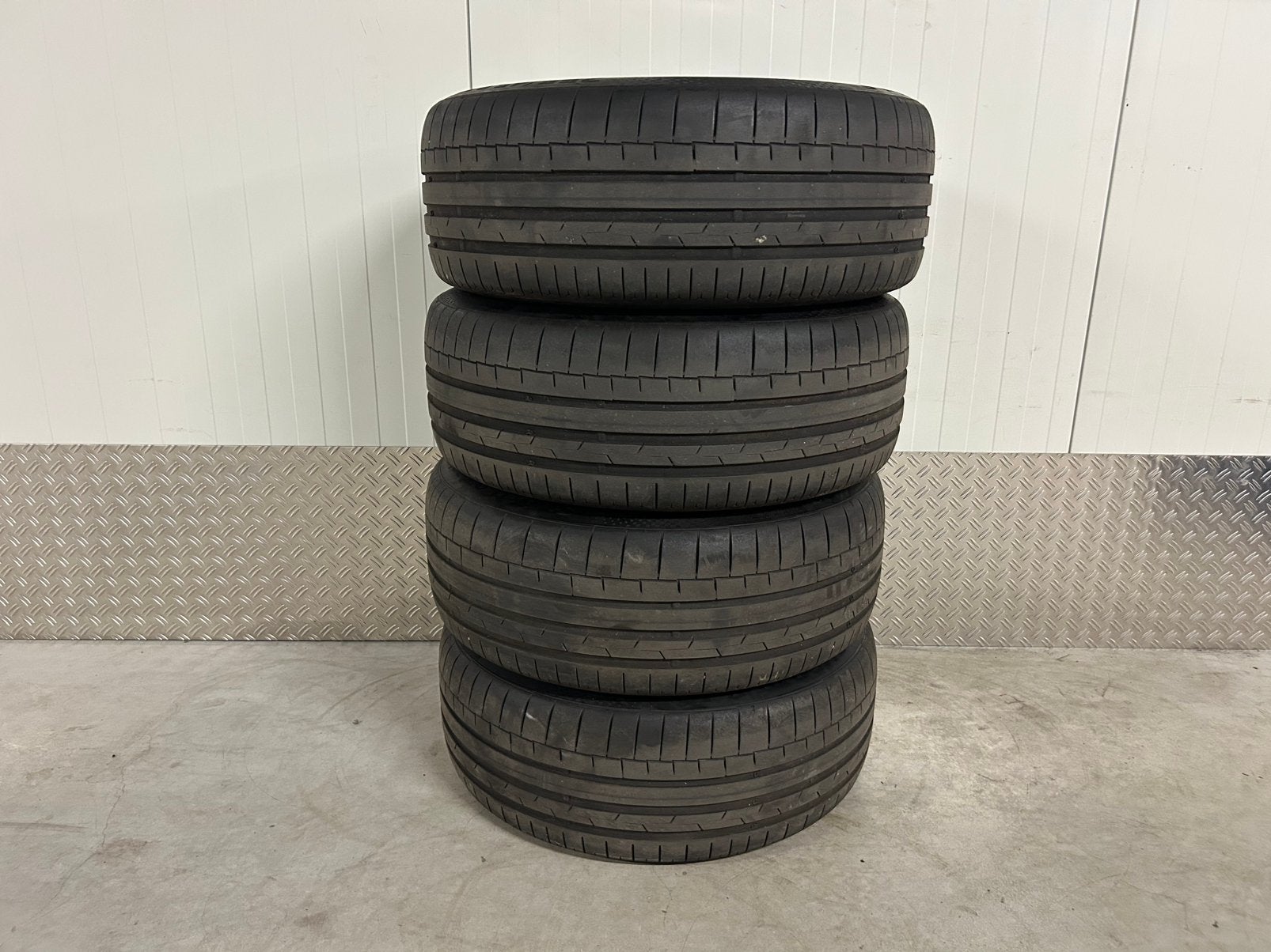 Originele Audi Q3 SQ3 19 inch Sport 5x112 continental AO, Audi, Gebruikt, 255 mm, Banden en Velgen