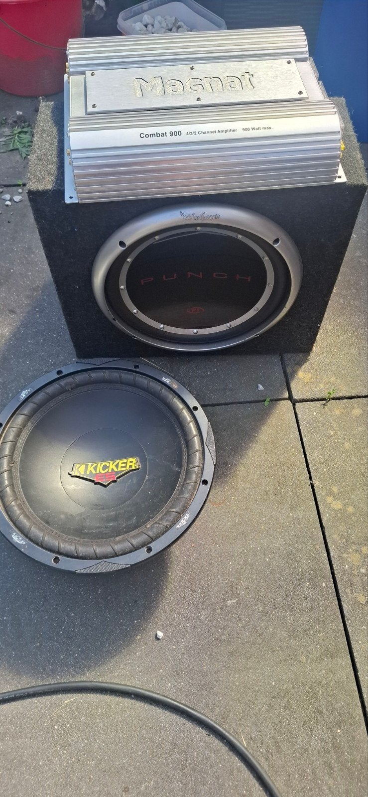 Magnat Combat 900 Versterker met Subwoofer en Kicker, Ophalen of Verzenden