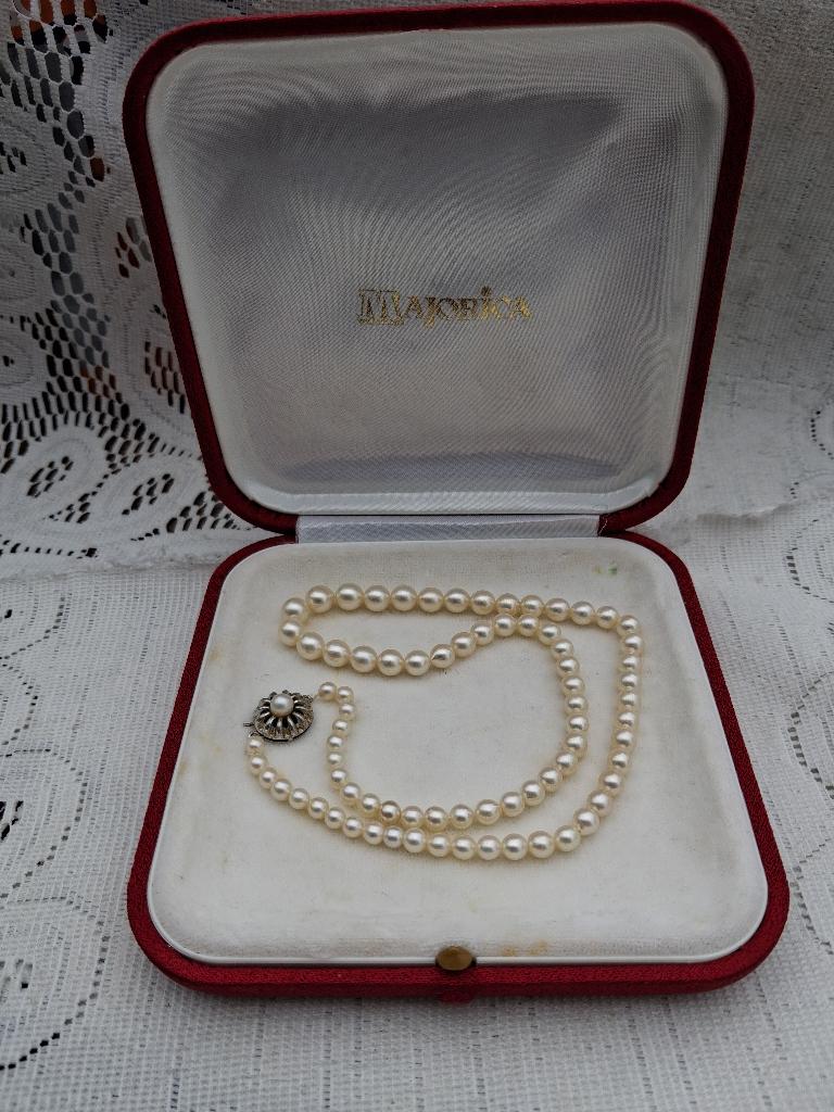 Oude parelketting, Sieraden, Tassen en Uiterlijk, Antieke sieraden, Verzenden, Overige materialen, Ketting