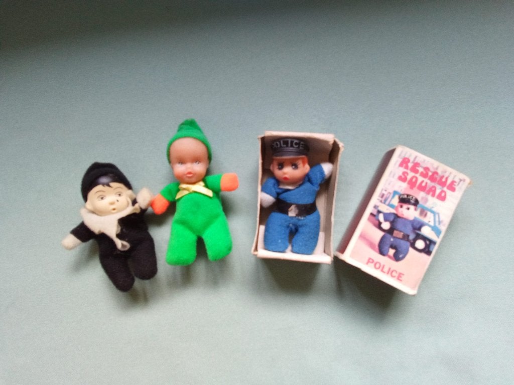 3 Kleine popjes / Luciferpopjes, Verzenden, Zo goed als nieuw