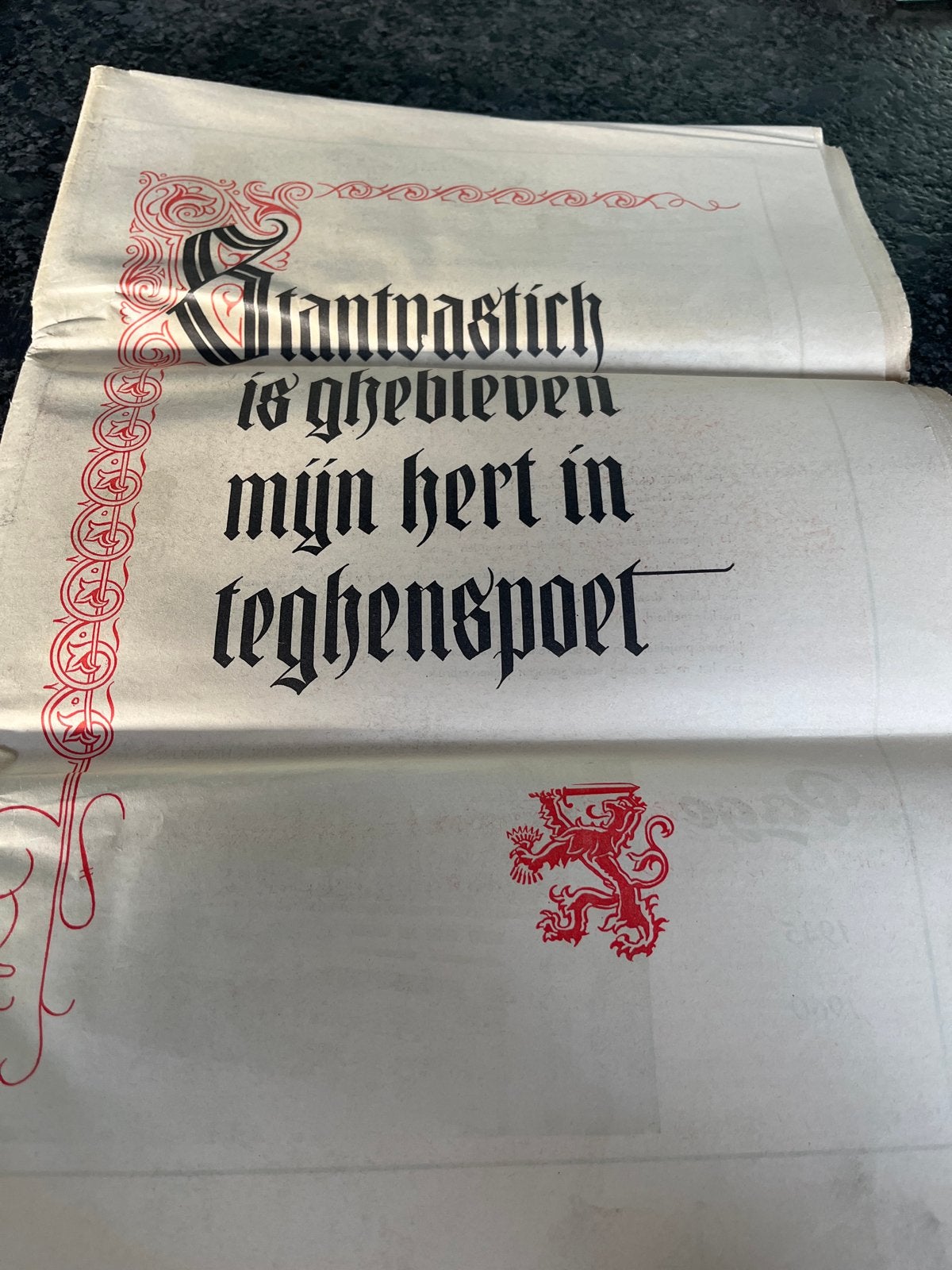 Oude herdenkingskrant 15j bevrijding uitgeven in 1960, Ophalen of Verzenden, Gelezen, Krant