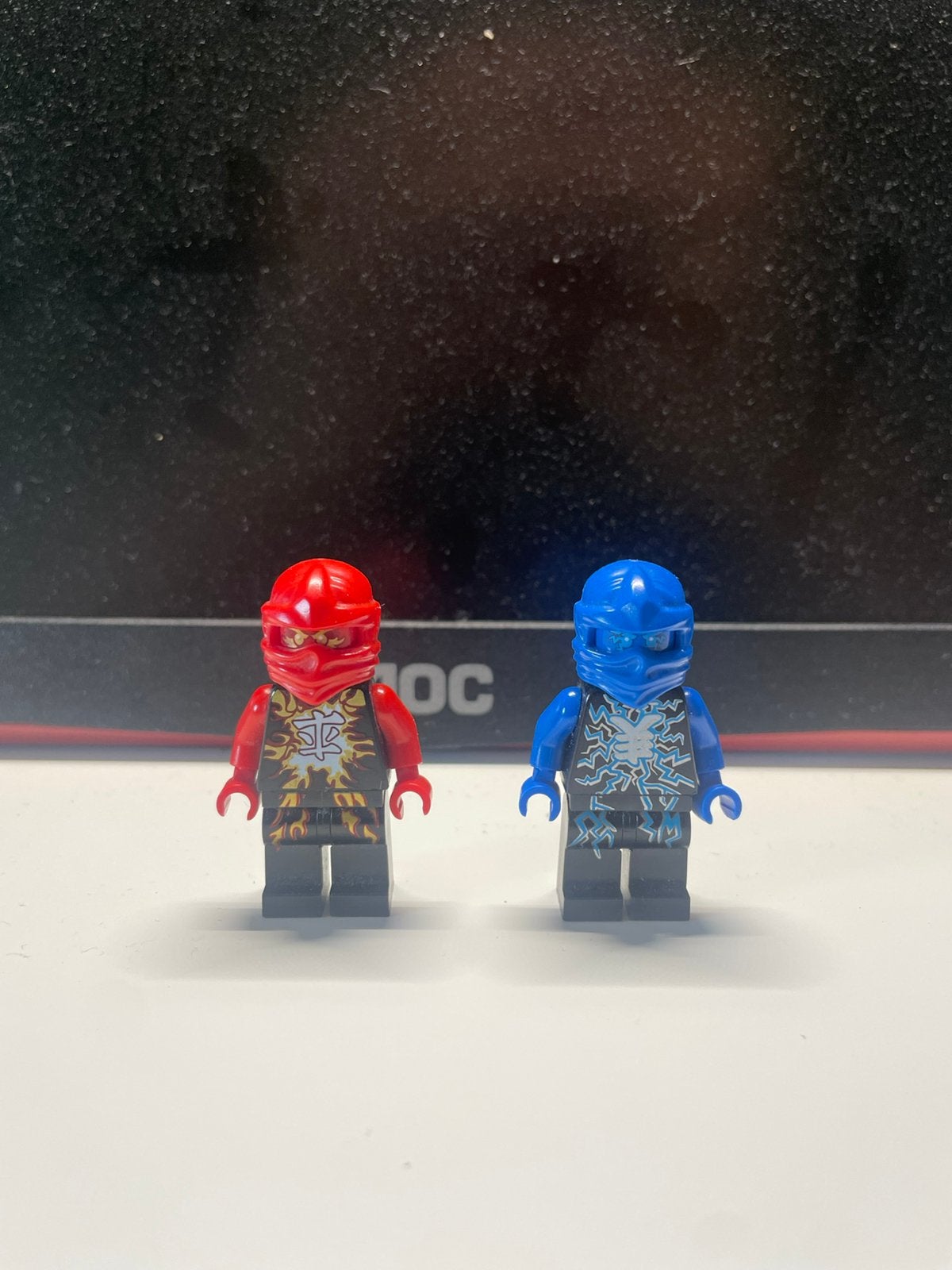 Lego Ninjago Airjitzu Kai en Jay minifiguren, Lego, Ophalen of Verzenden, Zo goed als nieuw, Minifiguur