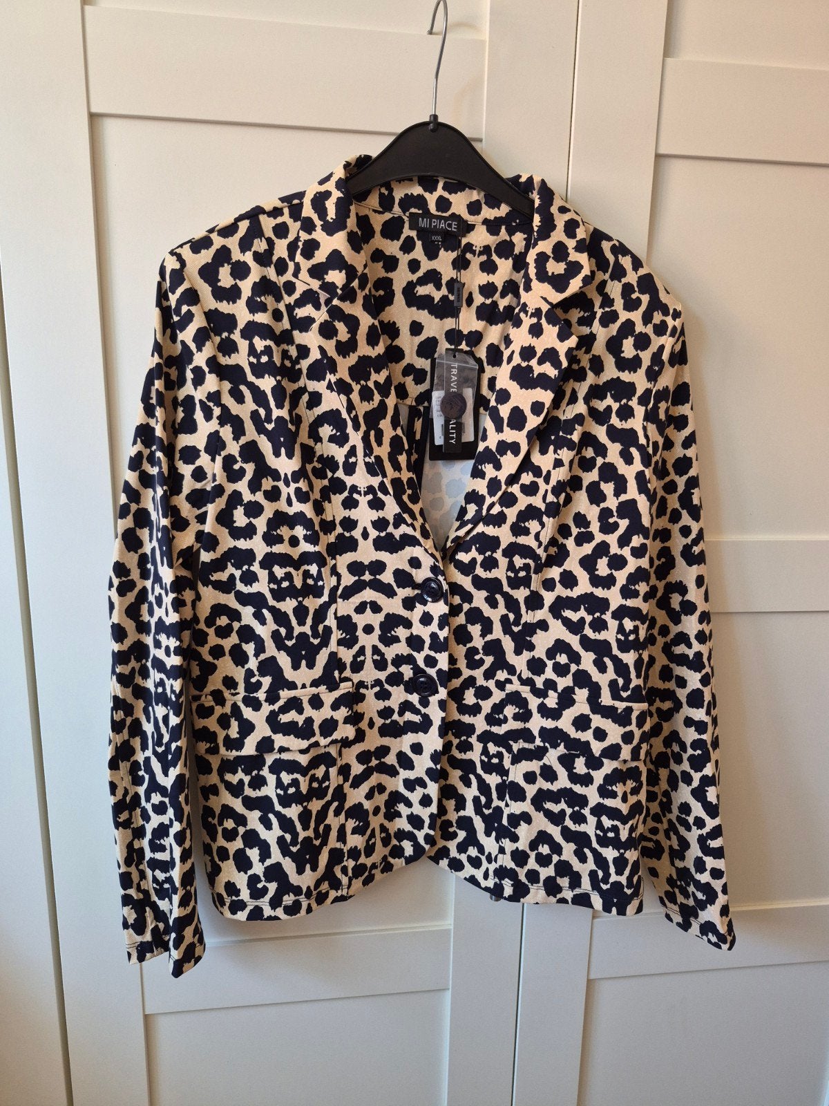 Mi Piace Blazer XXXL Leopard Print, Kleding | Dames, Mi Piace, Beige, Maat 46/48 (XL) of groter, Nieuw