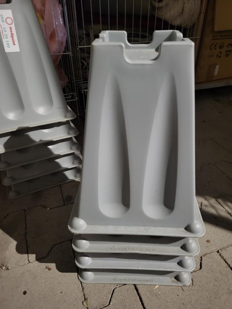Set 6 bedverhogers grijs medipoint 26 cm, Diversen, Ophalen, Zo goed als nieuw