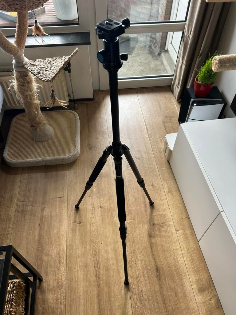 Sirui T-1204XL Carbon Traveller statief + E-10 balhoofd, Audio, Tv en Foto, Fotografie | Statieven en Balhoofden, Zo goed als nieuw