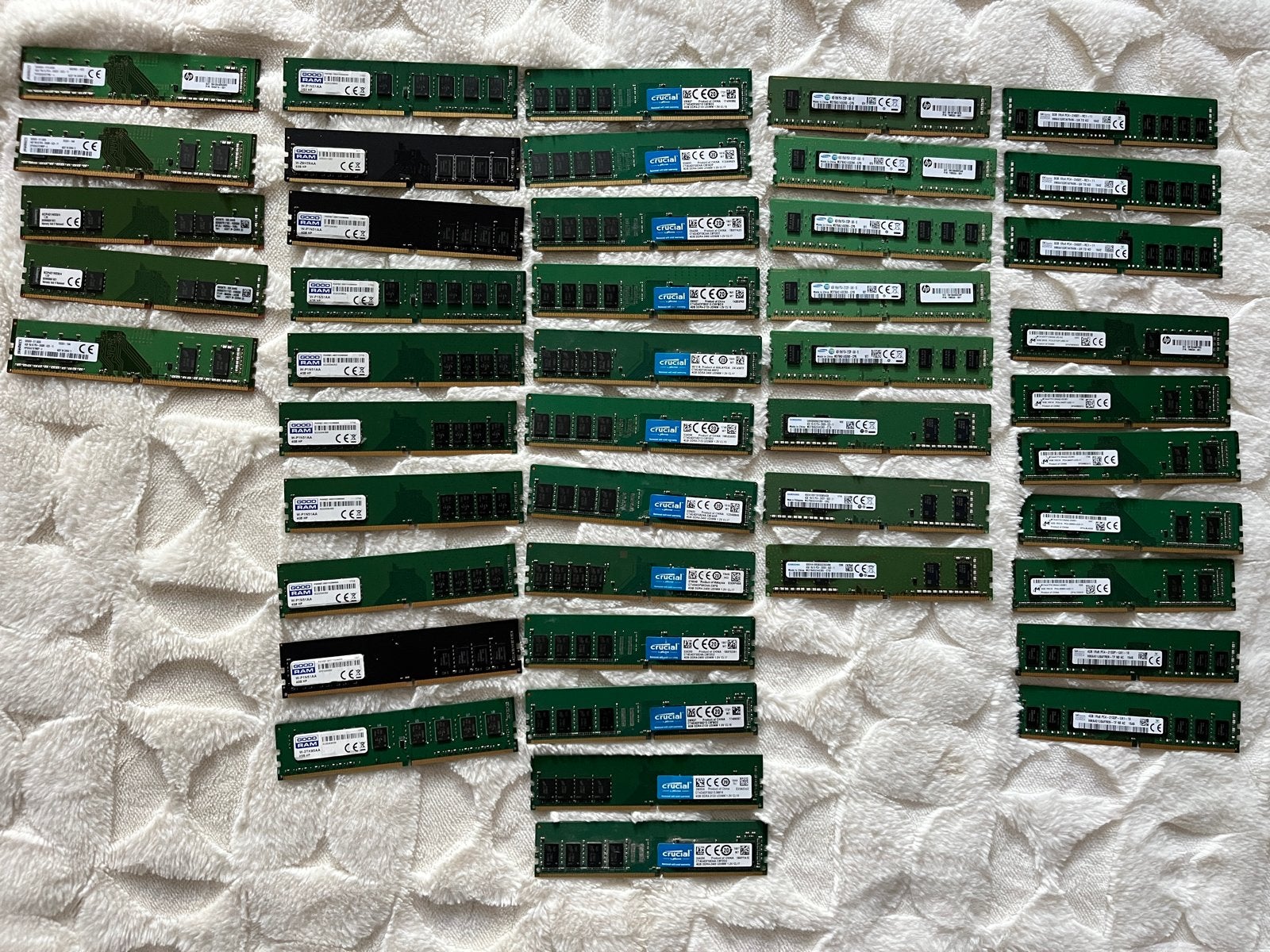 45 stuks DDR4 geheugen, Ophalen, Gebruikt, DDR4, 8 GB