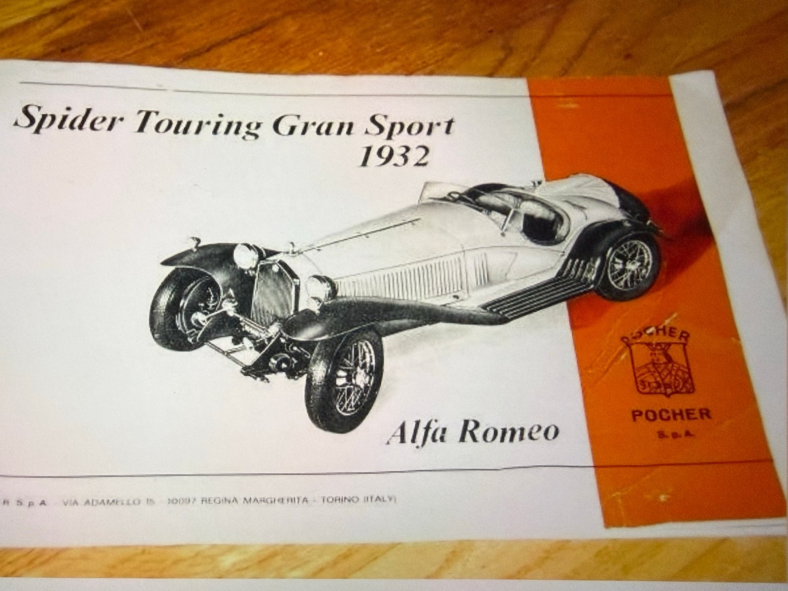 Gezocht pocher Alfa Romeo Touring Gran Sport 1932 Pocher, Ophalen of Verzenden, Zo goed als nieuw, Alfa Romeo
