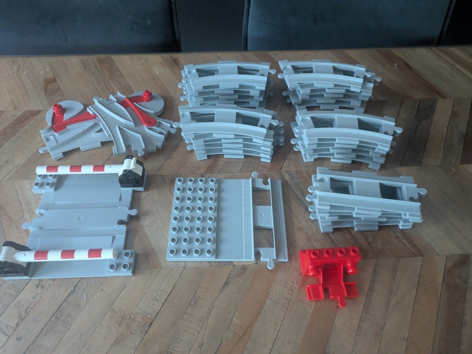 Duplo Trein Rails, Wissels, Platform en Overgang Set, Ophalen of Verzenden