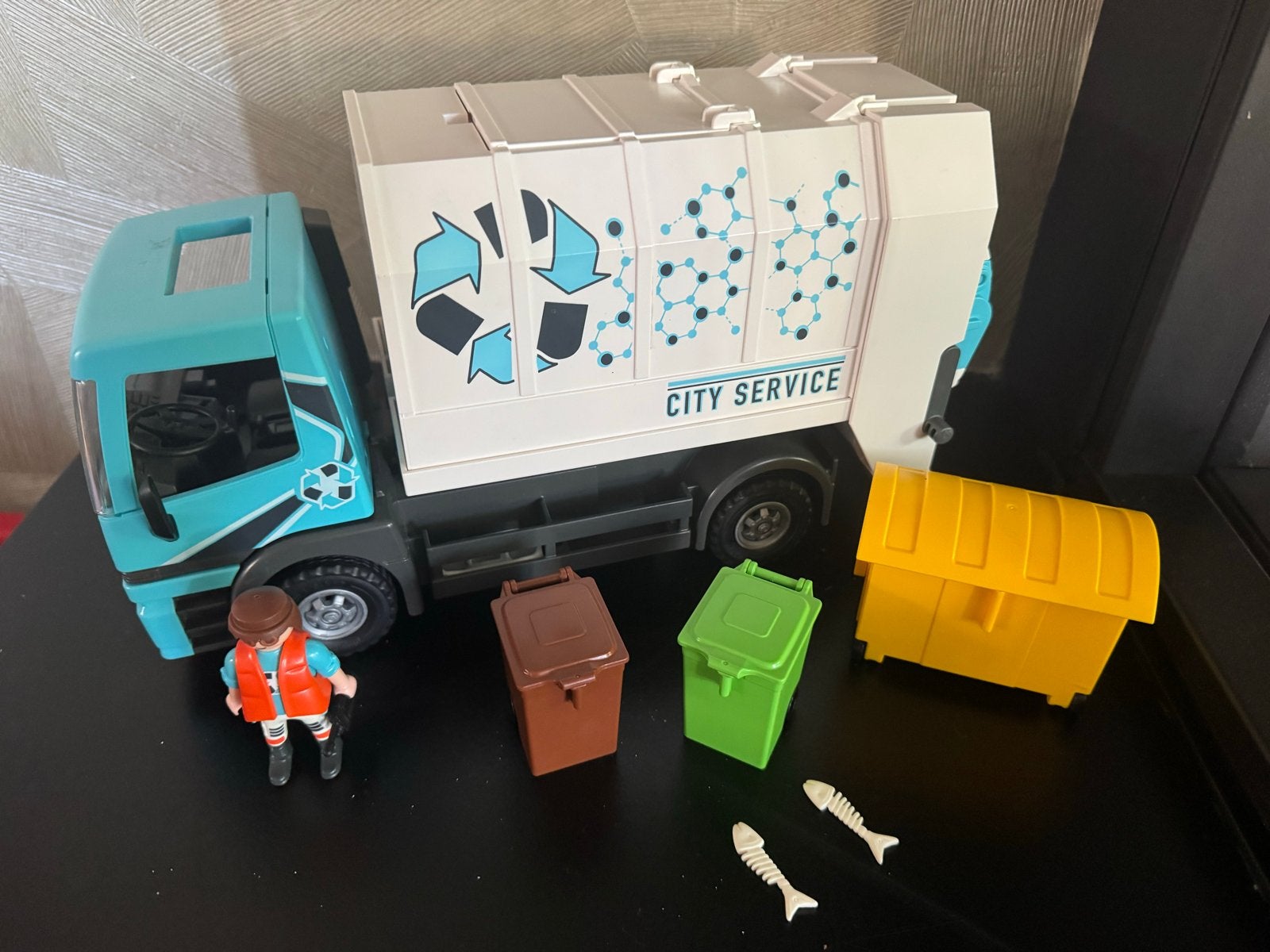 Playmobil vuilniswagen - niet helemaal compleet, Kinderen en Baby's, Speelgoed | Playmobil, Ophalen, Gebruikt, Losse onderdelen