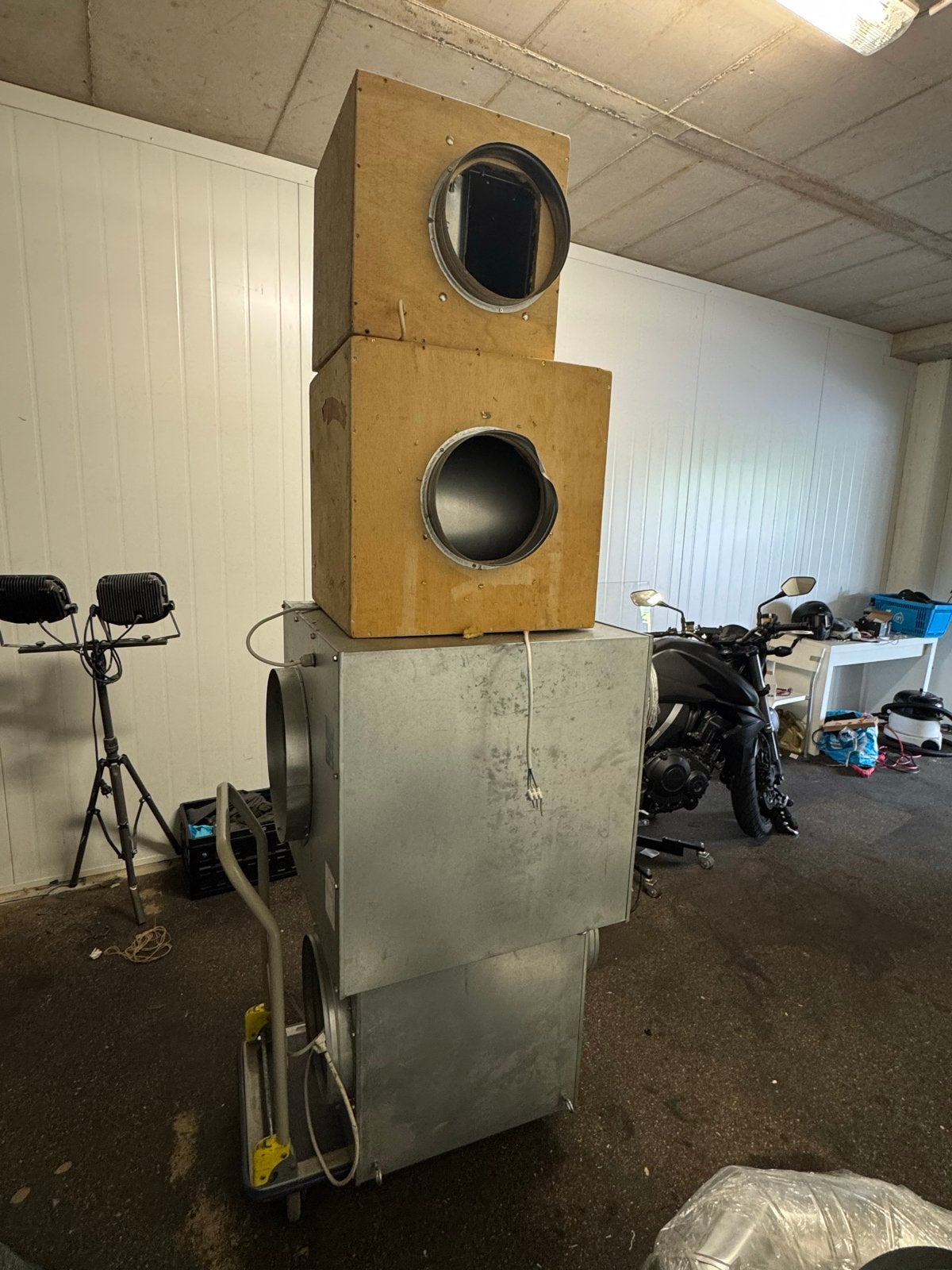 Diverse ventilatorboxen en afzuigboxen, Doe-het-zelf en Verbouw, Ventilatie en Afzuiging, Ophalen, Gebruikt, Ventilator en Afzuiger