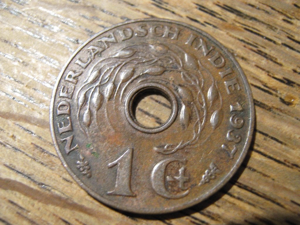 Nederlands Indie 1 Cent 1937 #363, Postzegels en Munten, Munten | Azië, Losse munt, Zuidoost-Azië, Ophalen of Verzenden