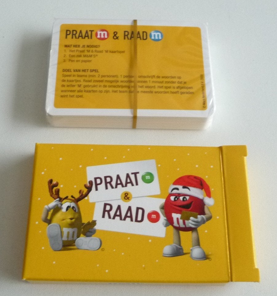 KAARTSPEL PRAAT/DAAD, VAN BAS SMIT EN NICOLETTE V DAM NIEUW, Een of twee spelers, Verzenden, Nieuw