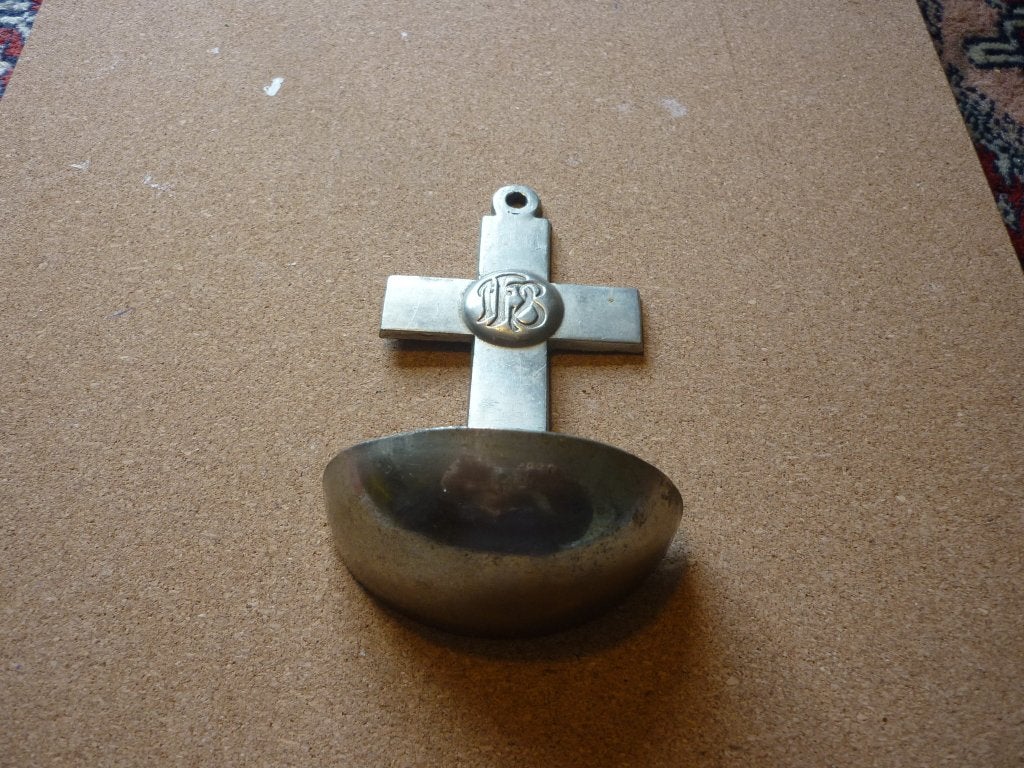 Antiek religieus wijwatervaatje in goede staat, Antiek en Kunst, Ophalen of Verzenden