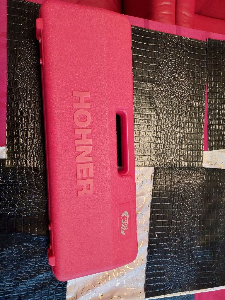 Hohner Fire Melodica met koffer, Muziek en Instrumenten, Overige typen, Chromatisch, Ophalen of Verzenden, Zo goed als nieuw