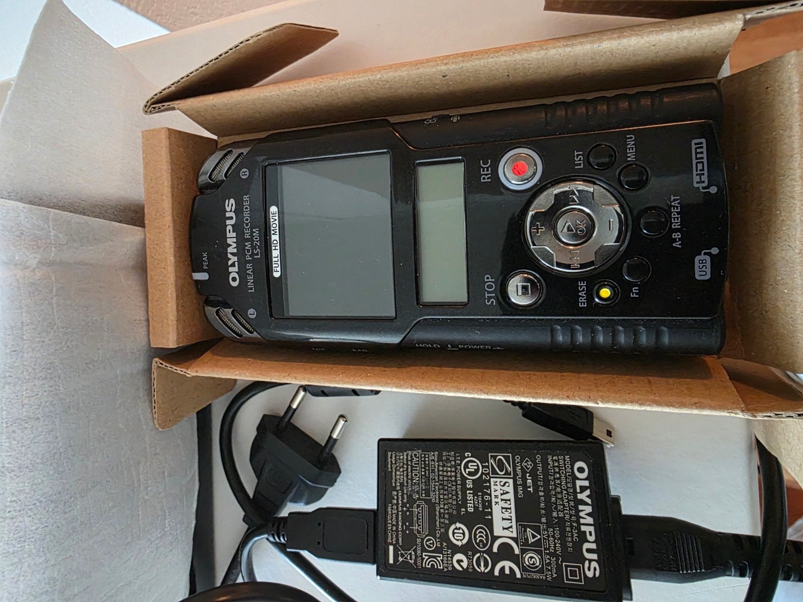 Olympus LS-20M PCM Recorder Full HD Video, Audio, Tv en Foto, Ophalen of Verzenden, Gebruikt, Audio