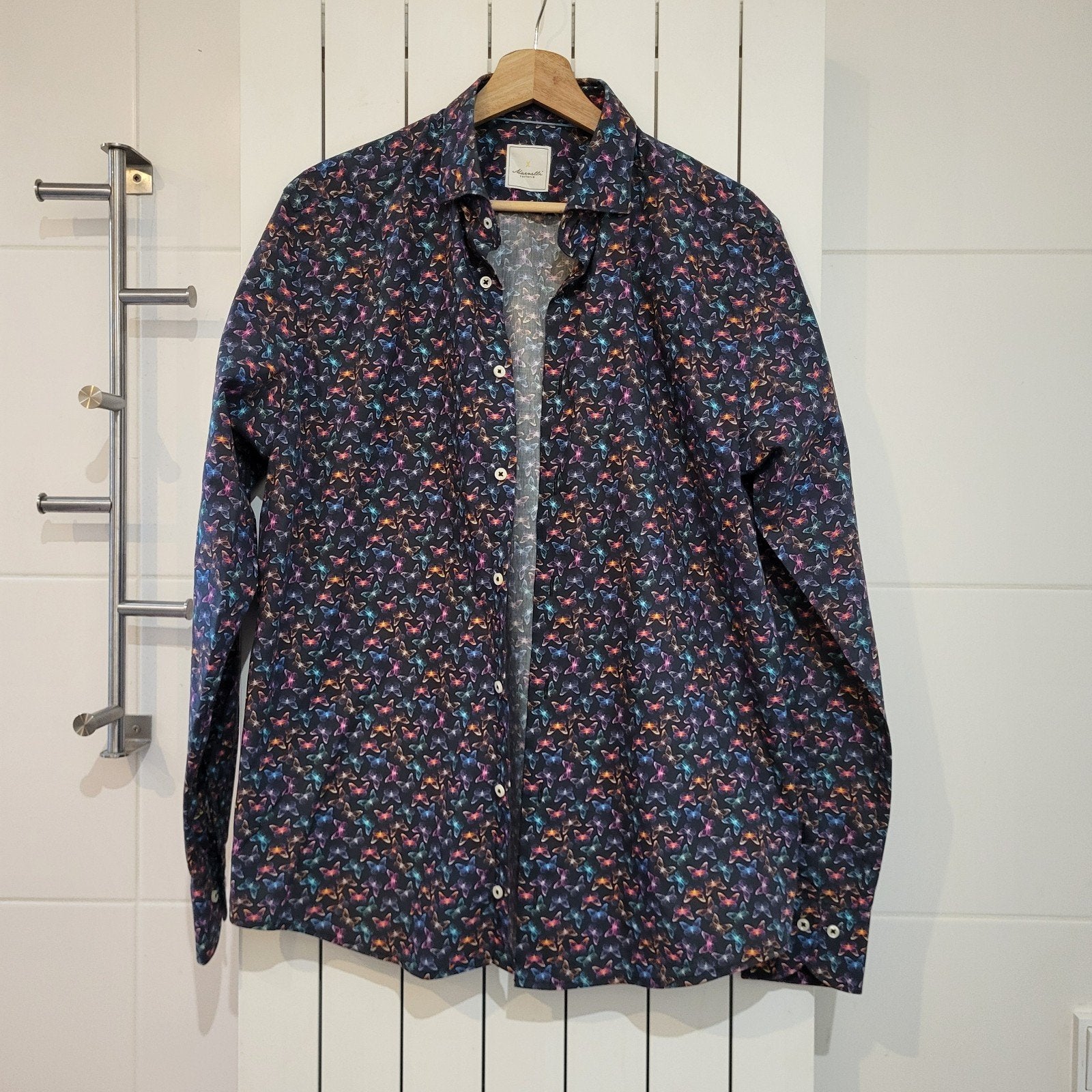 Marnelli overhemd maat L als nieuw, Kleding | Heren, Overhemden, Ophalen of Verzenden, Zo goed als nieuw, Blauw