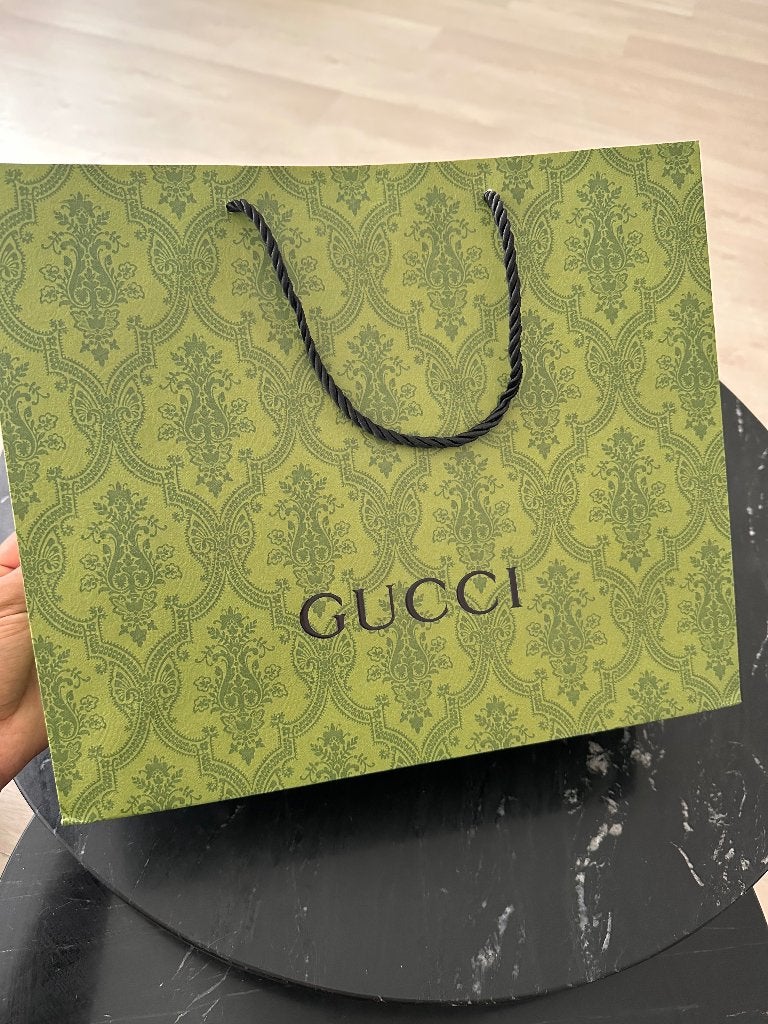 Gucci winkeltasje, Sieraden, Tassen en Uiterlijk, Ophalen of Verzenden, Nieuw, Groen, Handtas