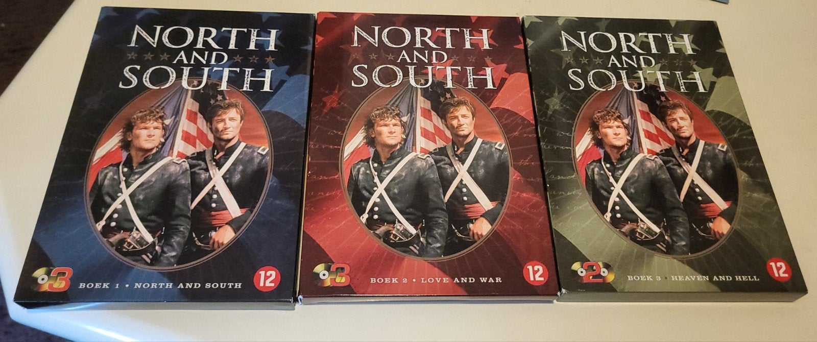 North & South Boek 1 t/m 3 DVD Boxset, Cd's en Dvd's, Dvd's | Tv en Series, Vanaf 12 jaar, Ophalen, Zo goed als nieuw, Drama