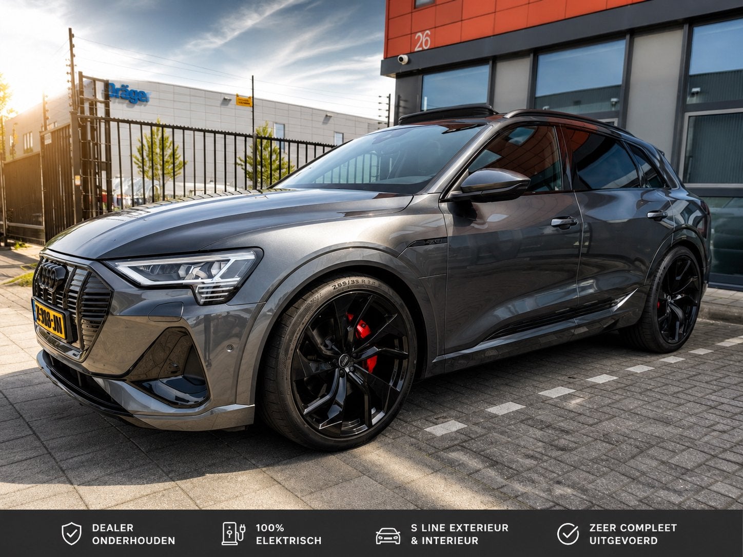 Audi e-tron S Line | Panorama | 23” RS Velgen | Memory, Auto's, Audi, Automaat, 1800 kg, Zwart, 124 €/maand