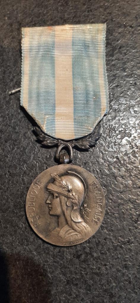 Franse medaille 1e model zilver, Verzamelen, Ophalen of Verzenden, Landmacht, Overige gebieden, Lintje, Medaille of Wings