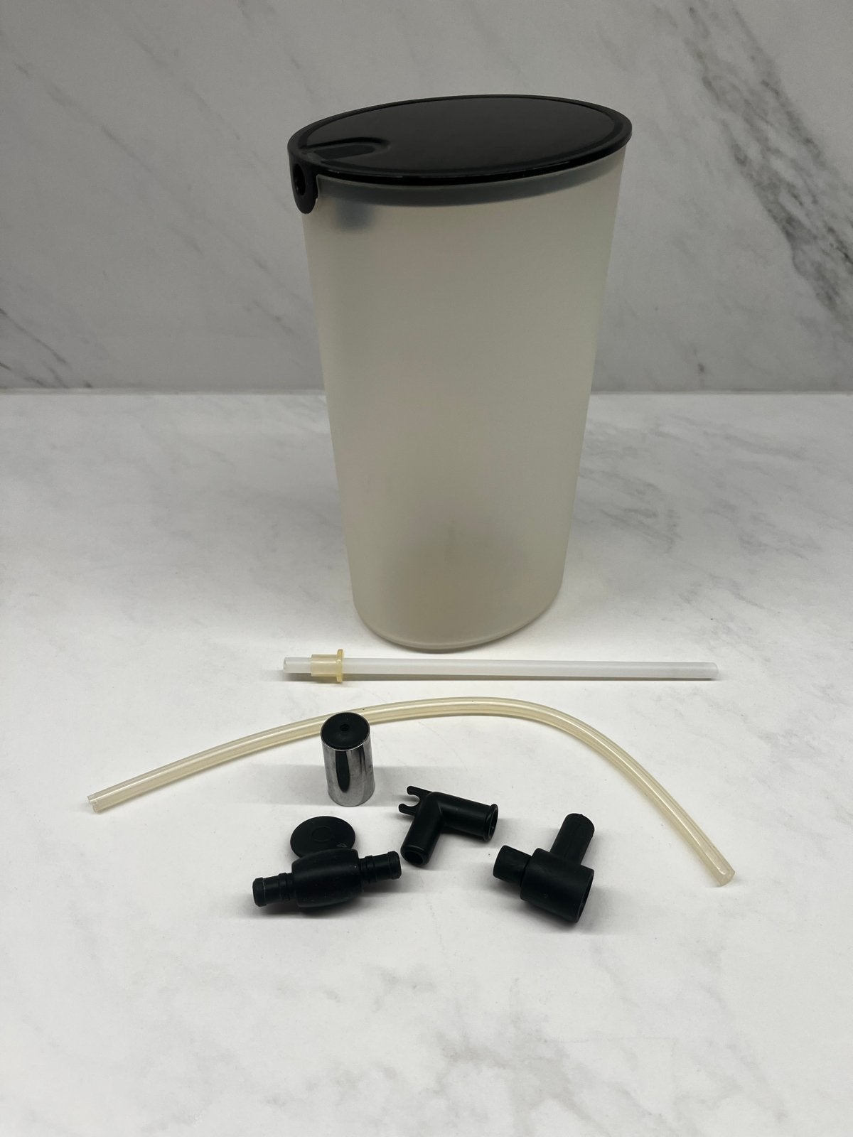Melkkan en verbindingsslang voor De’Longhi koffiemachine, Kunststof, Ophalen of Verzenden, Overige merken, Overige typen