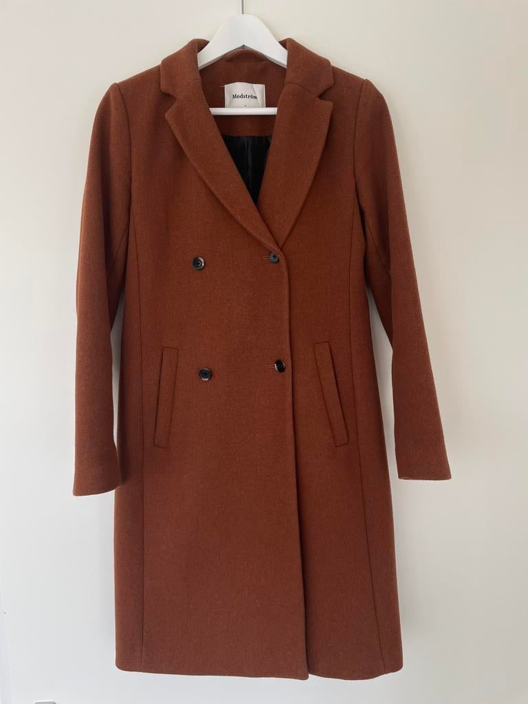 Winterjas van Mödstrom / Trenchcoat / Lange jas, Beige, Ophalen of Verzenden, Zo goed als nieuw, Mödstrom