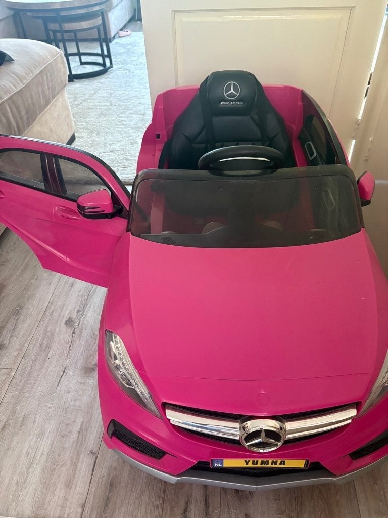 MOET ZSM WEG Roze Mercedes-Benz Kinderauto Elektrisch, Gebruikt
