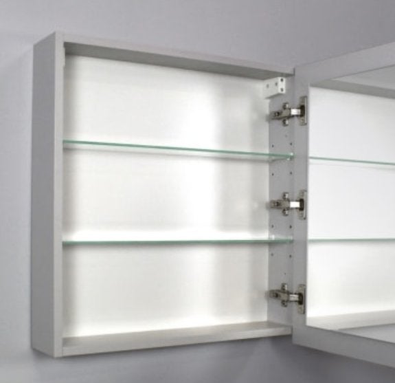 Nieuwe spiegelkast 60x60x14 cm - Grijs, Huis en Inrichting, Ophalen, Spiegelkast, Nieuw, 50 tot 100 cm