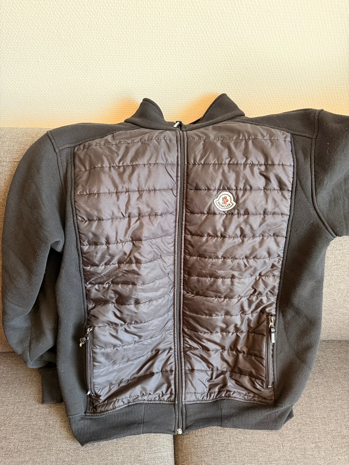 Moncler jas, Ophalen, Zo goed als nieuw, Overige maten, Zwart