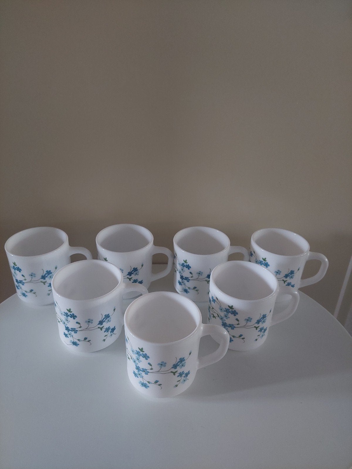 Arcopal Veronica France 7 bekers, Ophalen of Verzenden, Zo goed als nieuw, Glas, Overige stijlen