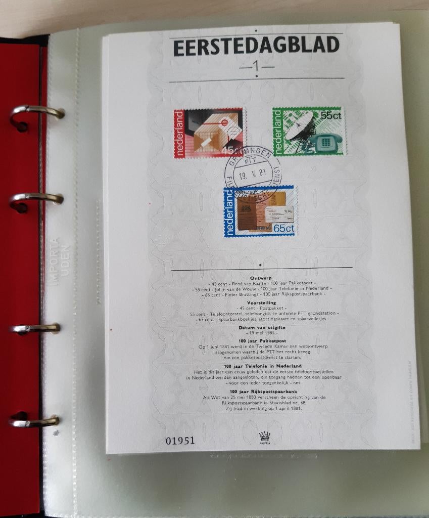 Postzegels; eerste dagbladen, Ophalen, Nieuw