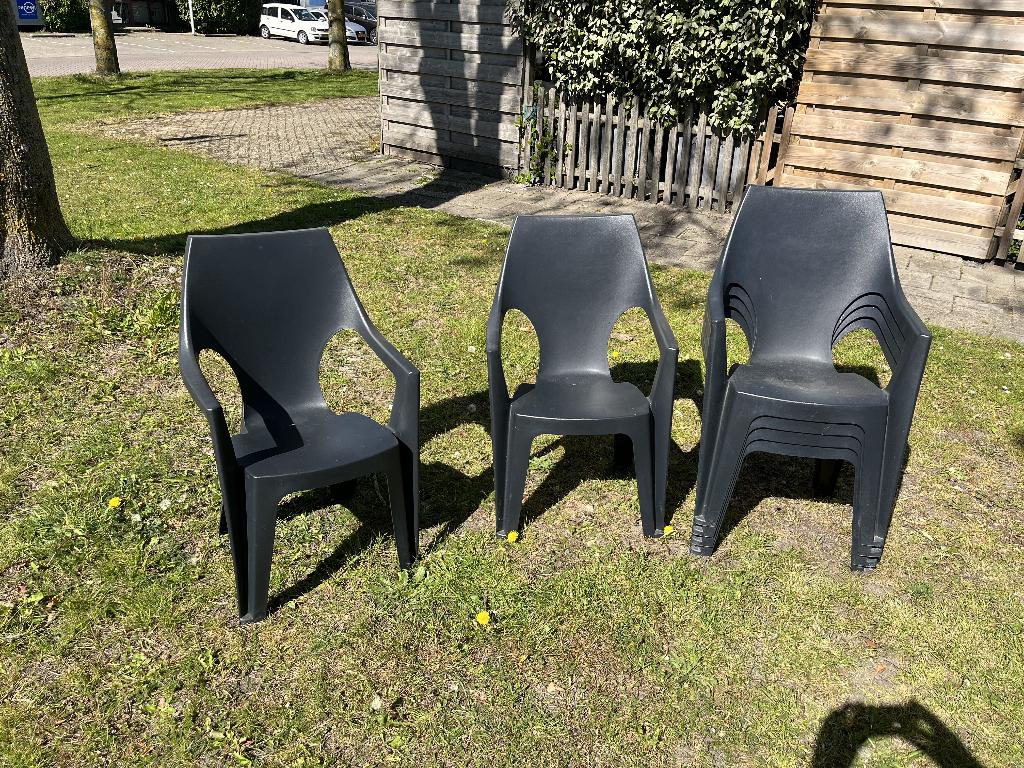 Tuinstoel Jardin, Ophalen, Gebruikt, Kunststof, Stapelbaar