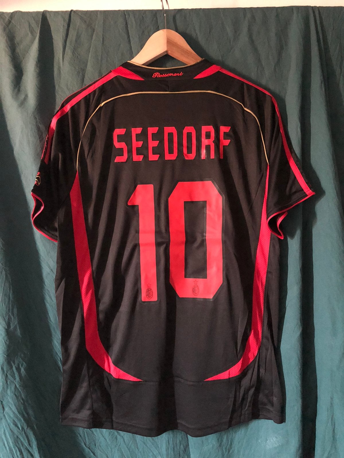 Seedorf AC Milan retro voetbalshirt maat M, Ophalen of Verzenden, Zo goed als nieuw, Buitenlandse clubs, Shirt