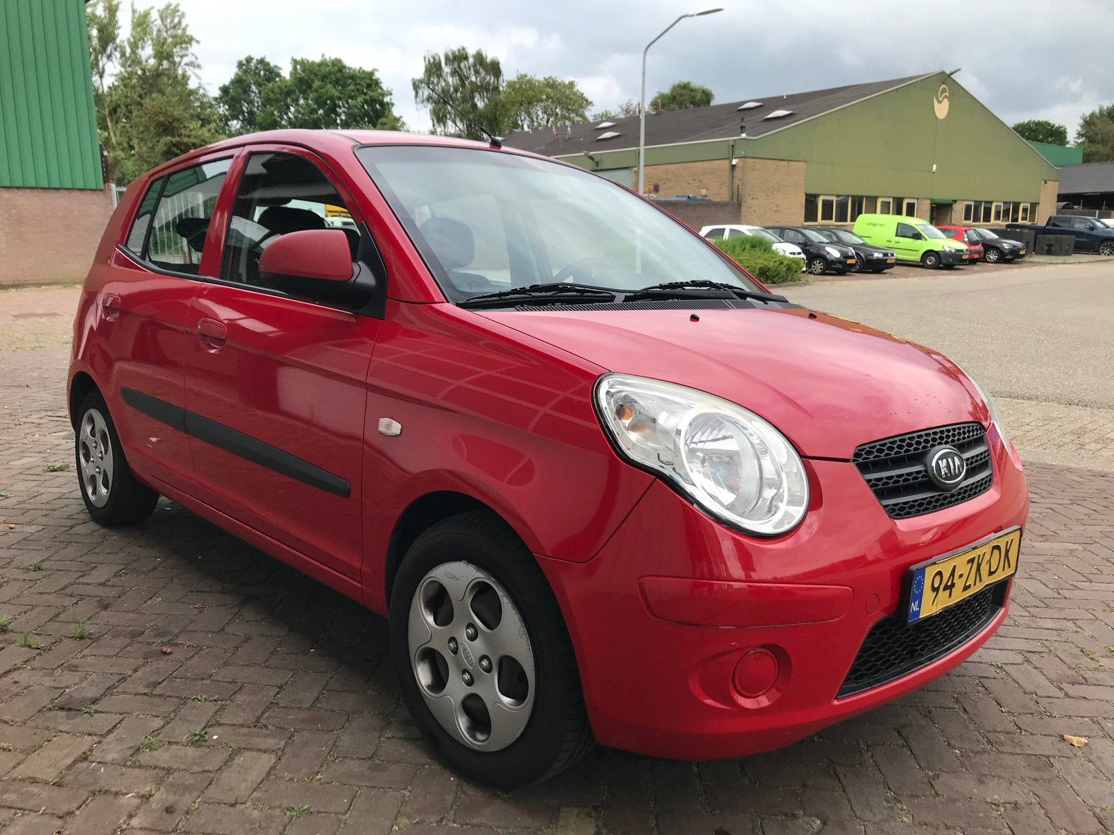 Kia Picanto 1.0 2008 Rood, Auto's, Voorwielaandrijving, Stof, 836 kg, 4 cilinders