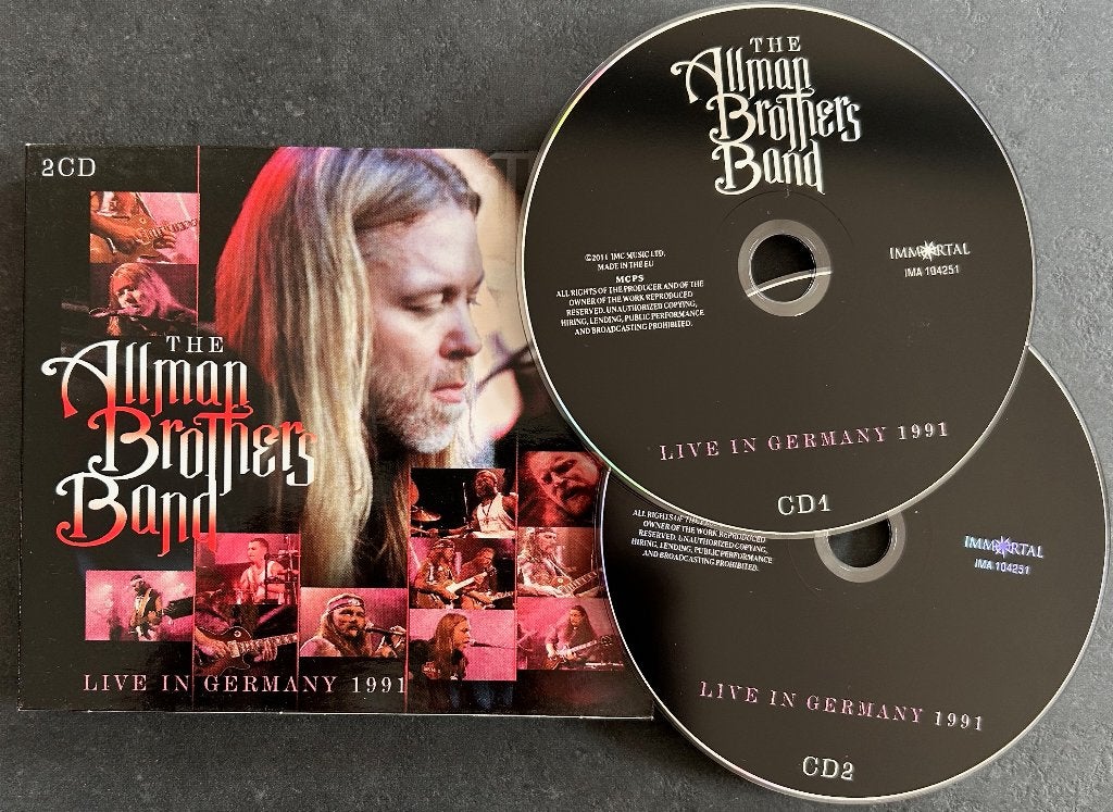 ALLMAN BROTHERS BAND - Live in Germany 1991 ( 2CD ), Cd's en Dvd's, Cd's | Rock, Ophalen of Verzenden, Zo goed als nieuw, Blues Rock