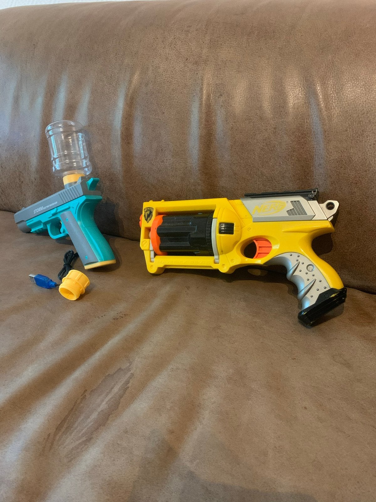Nerf Blaster & Storm Elektrisch Waterpistool Set, Ophalen of Verzenden, Gebruikt, Jongen of Meisje