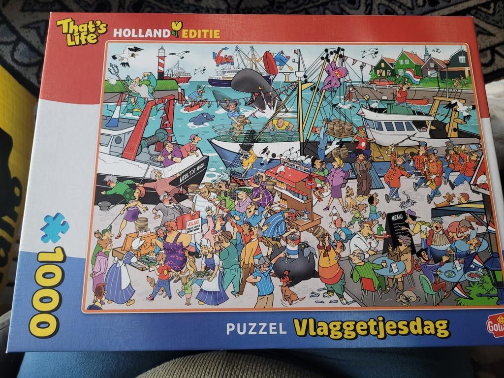 That's life puzzel vlaggetjesdag #934922, Ophalen of Verzenden, 500 t/m 1500 stukjes, Zo goed als nieuw, Legpuzzel