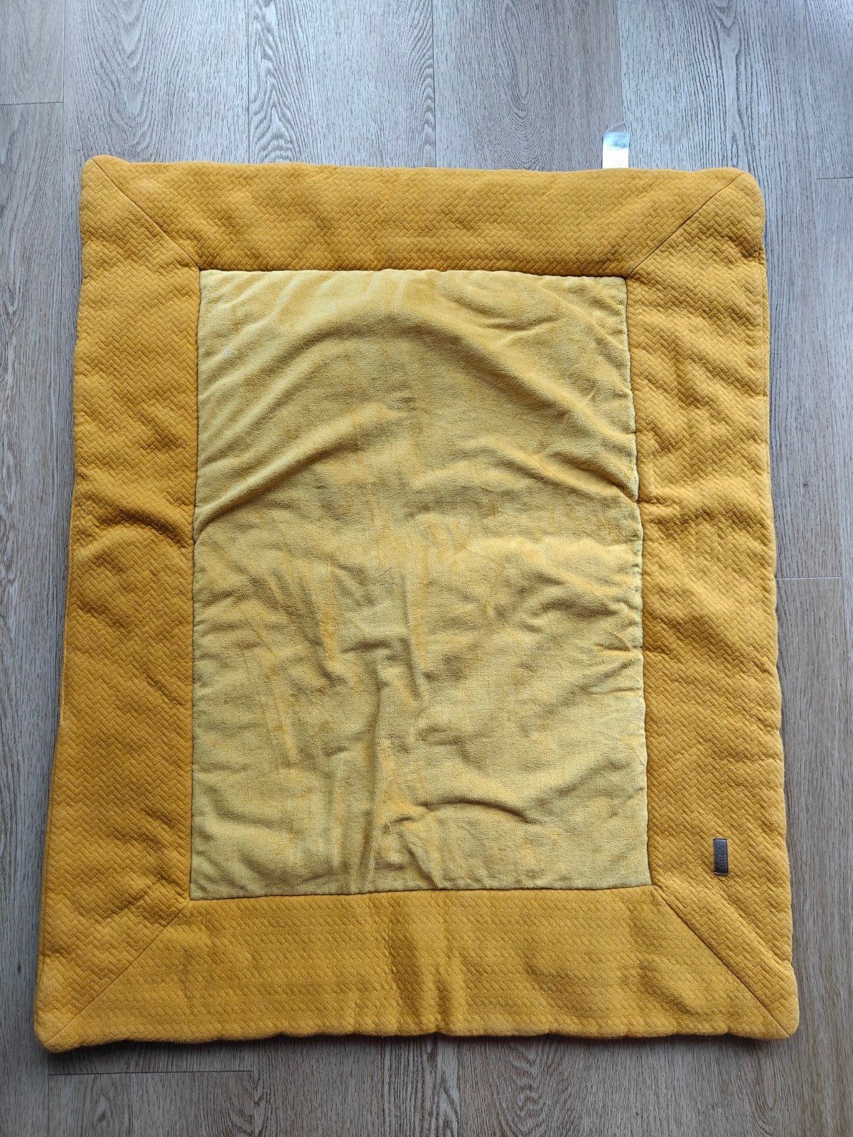 Jollein boxkleed okergeel 70x90 zgan, Ophalen of Verzenden, Zo goed als nieuw, Speelkleed