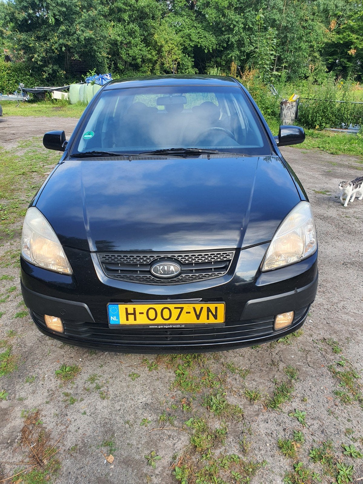 Kia Rio 1.6 HB AUT 2006 Zwart, Auto's, Kia, Bedrijf, Rio, Benzine, D, Hatchback, Automaat, Geïmporteerd, Zwart, Grijs, Stof, Voorwielaandrijving
