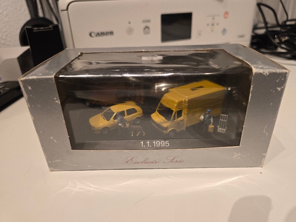 Deutsche post ag set 1995 1/87, Ophalen of Verzenden, Zo goed als nieuw, Auto, Herpa