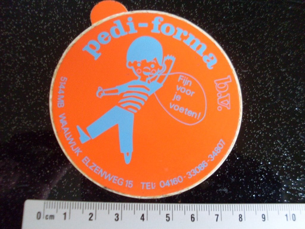 sticker pedi-forma waalwijk fijn voor je voeten!, Verzenden, Zo goed als nieuw, Merk