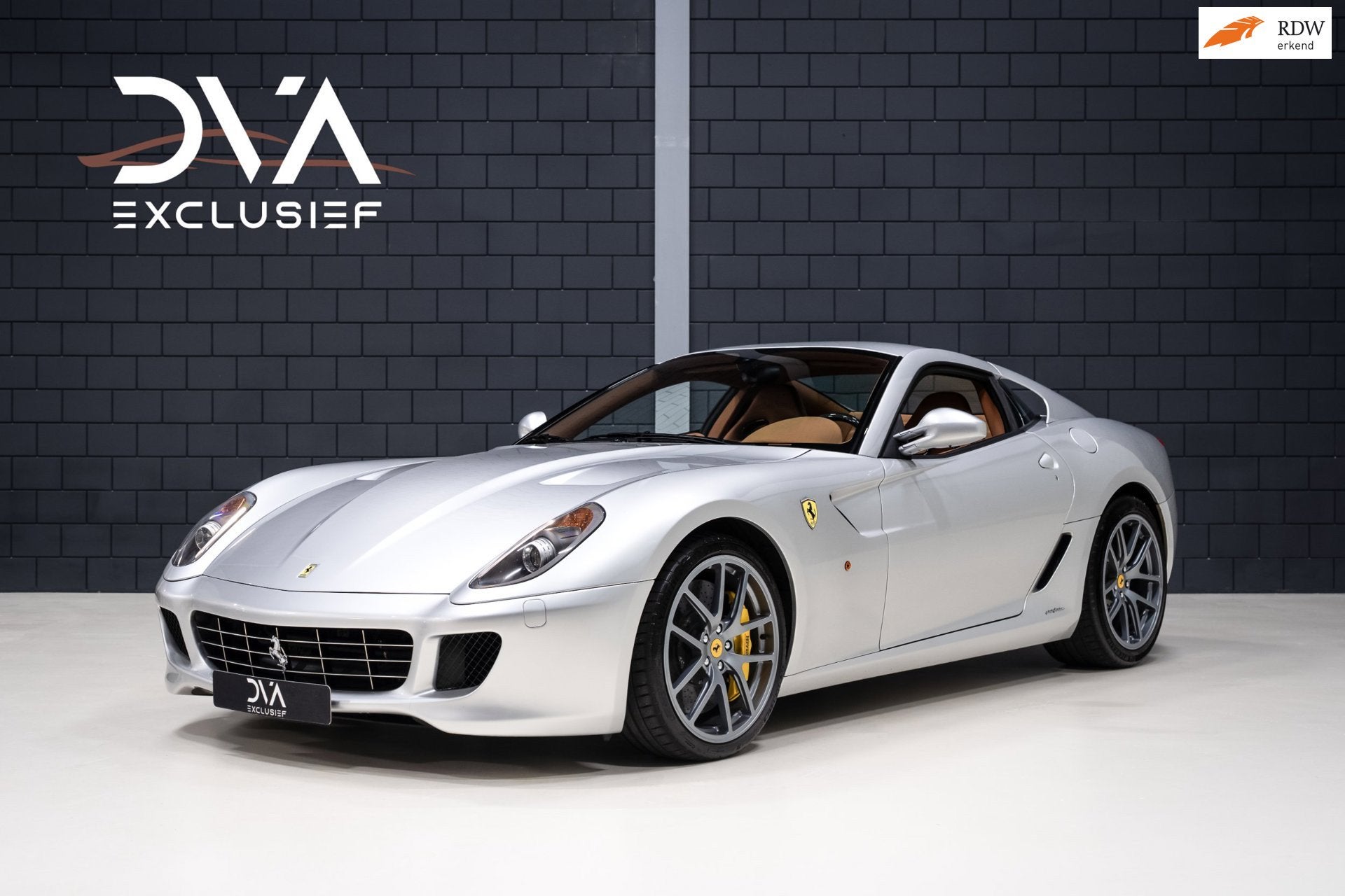 Ferrari 599 GTB Fiorano F1, Auto's, Automaat, Achterwielaandrijving, Beige, 12 cilinders