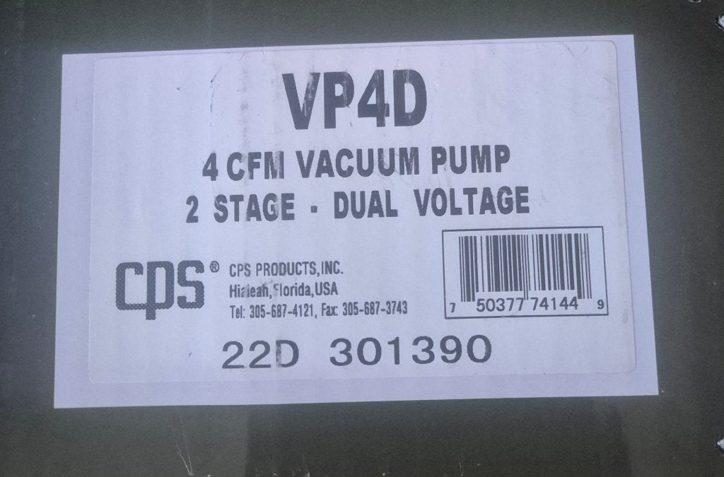 Vacuum pump, Ophalen, Nieuw